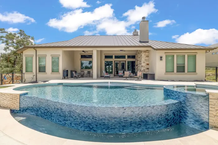 Clean, well-maintained pool ready for swimming